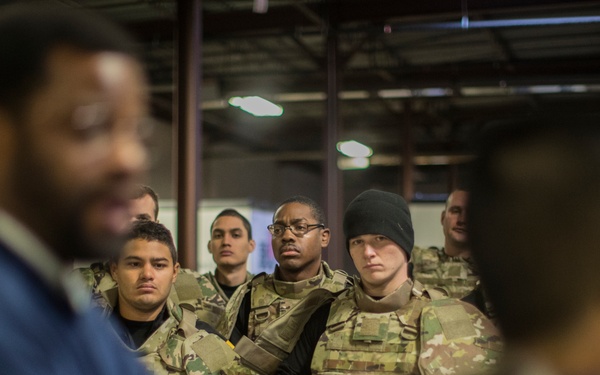 113th Infantry Regiment Soldiers issued gear during Rapid Fielding Initiative