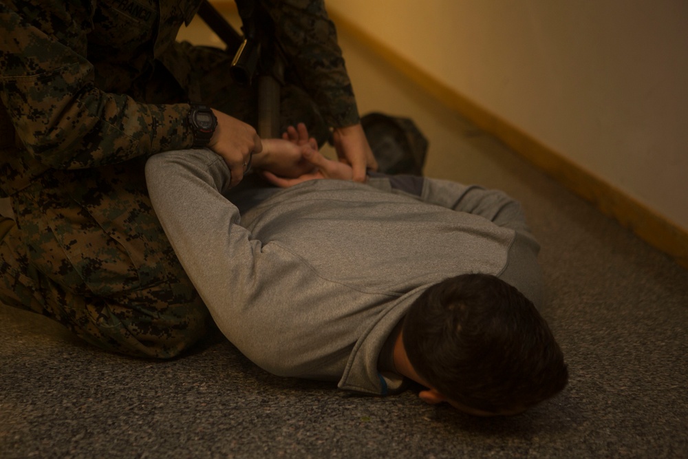 U.S. Marines train with Norwegian Soldiers during TJ18