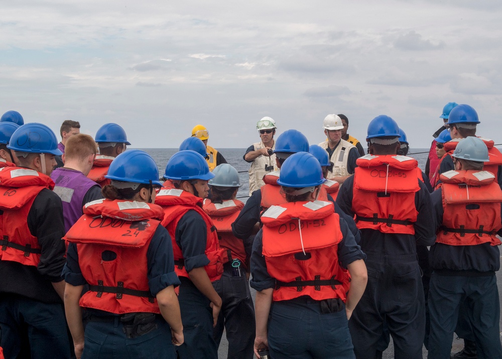 USS Curtis Wilbur Conducts Replenishment-at-Sea