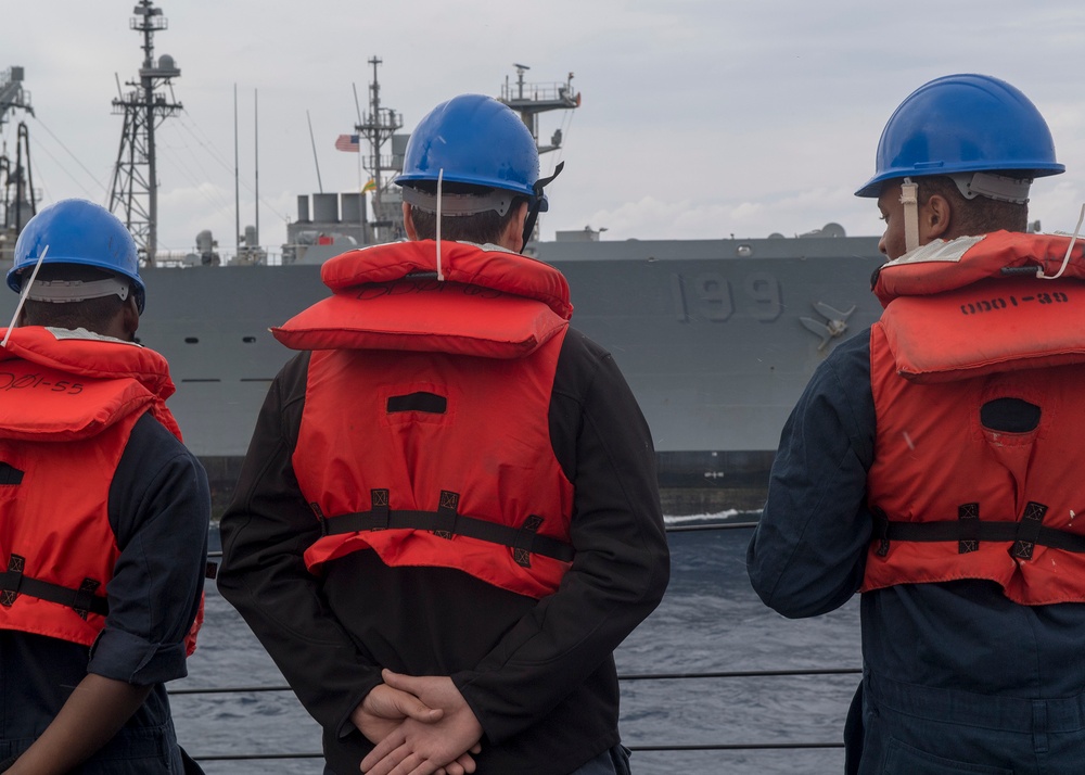 USS Curtis Wilbur Conducts Replenishment-at-Sea