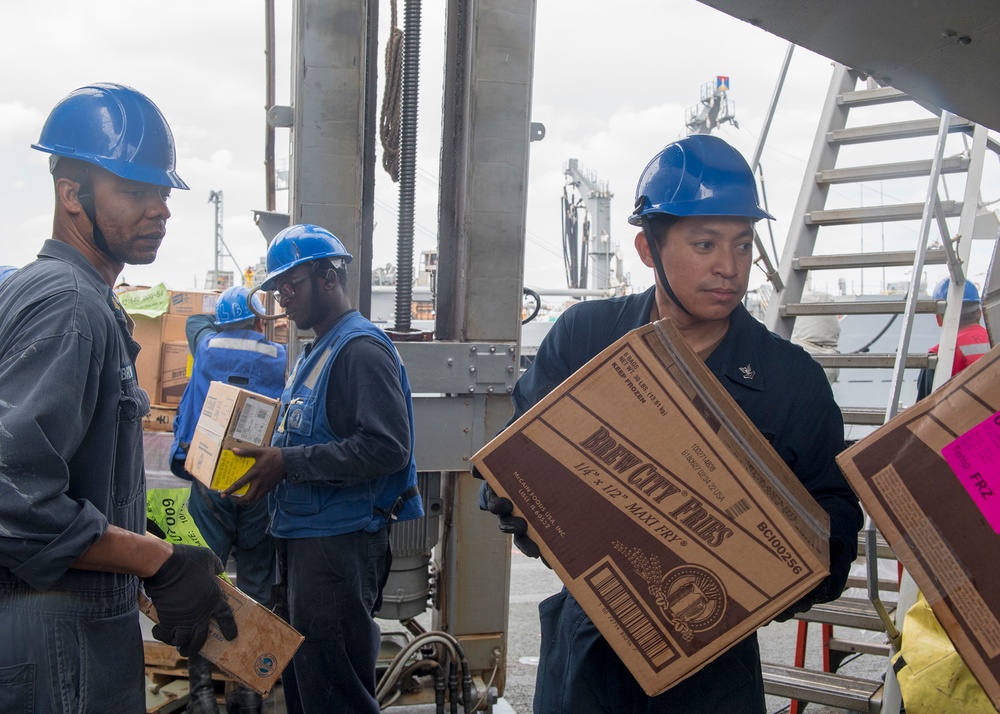 USS Curtis Wilbur Conducts Replenishment-at-Sea