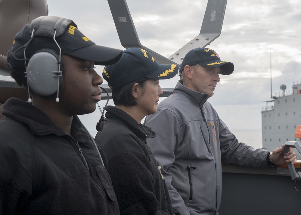 USS Curtis Wilbur Conducts Replenishment-at-Sea