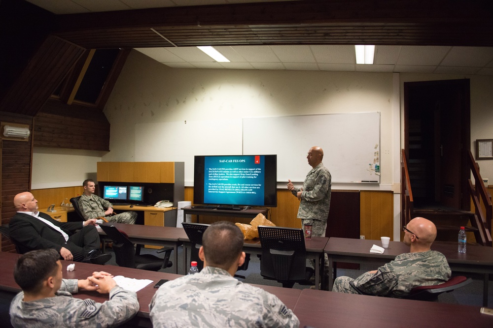 Air Force Fire Chief visits 424th ABS