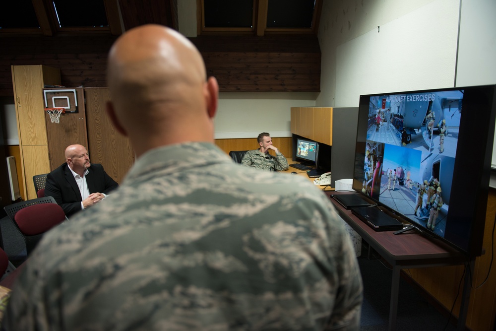 Air Force Fire Chief visits 424th ABS