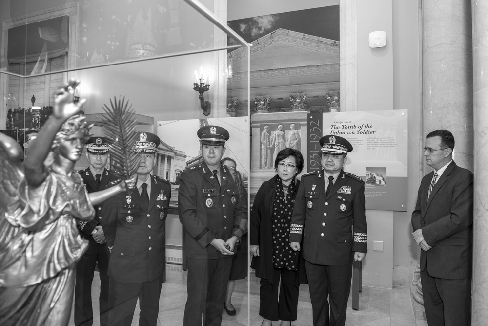 Chairman of the Republic of Korea Joint Chiefs of Staff Gen. Park Hanki Participates in an Armed Forces Full Honors Wreath-Laying Ceremony at the Tomb of the Unknown Soldier