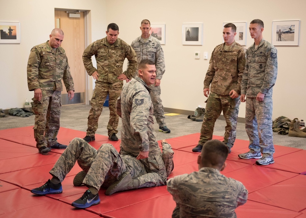 102nd SFS Airmen participate in Combatives Training