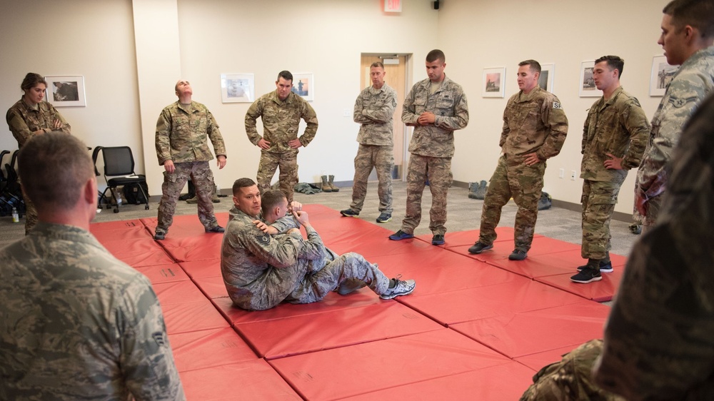 102 SFS Airmen participate in Combatives Training