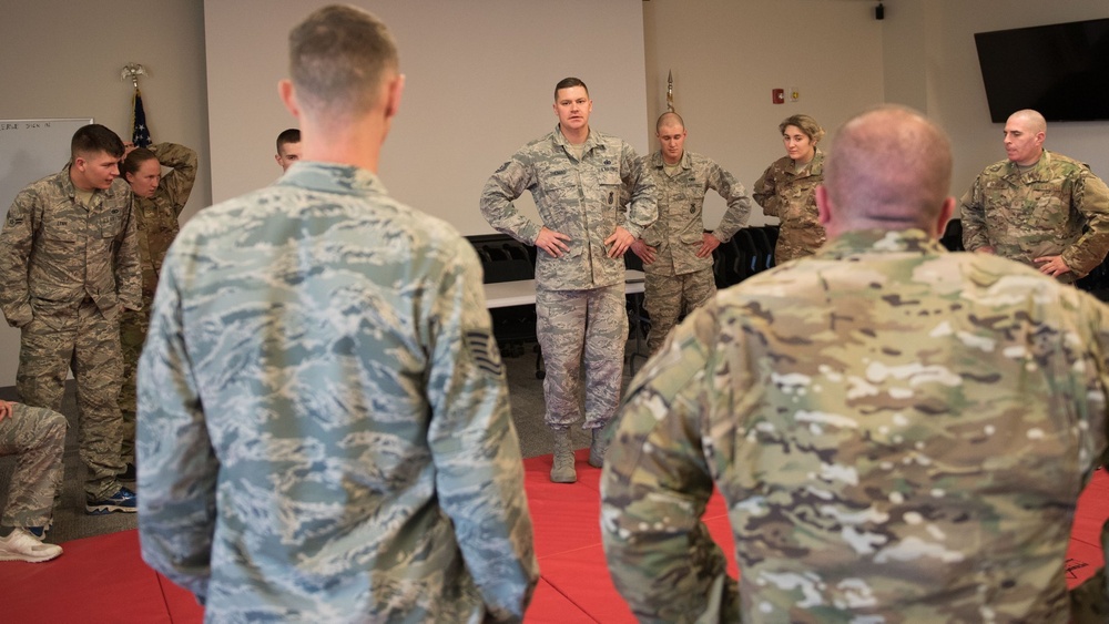 102nd SFS Airmen participate in Combatives Training