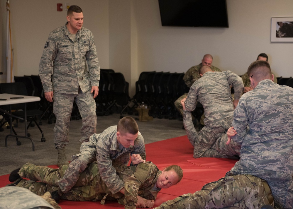 102nd SFS Airmen participate in Combatives Training