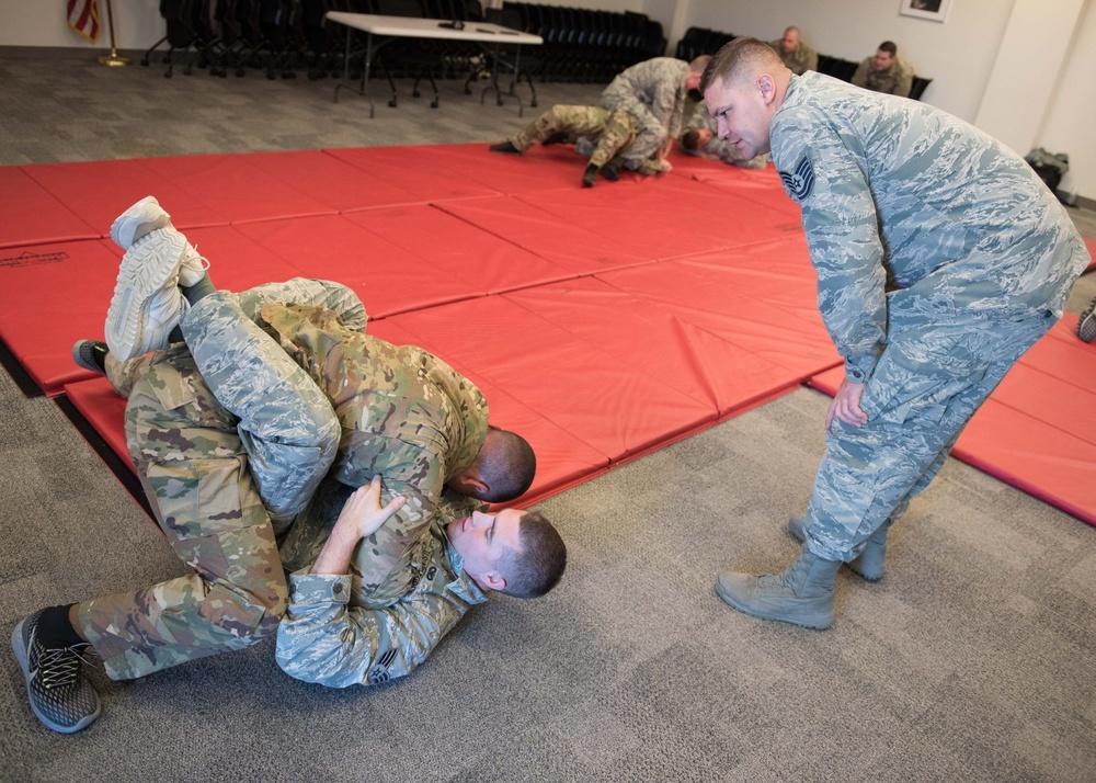 102nd SFS Airmen participate in Combatives Training