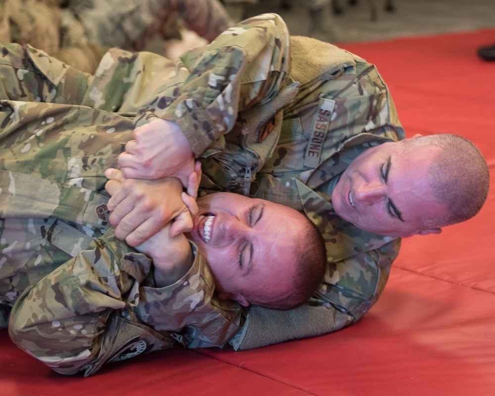 102 SFS Airmen participate in Combatives Training