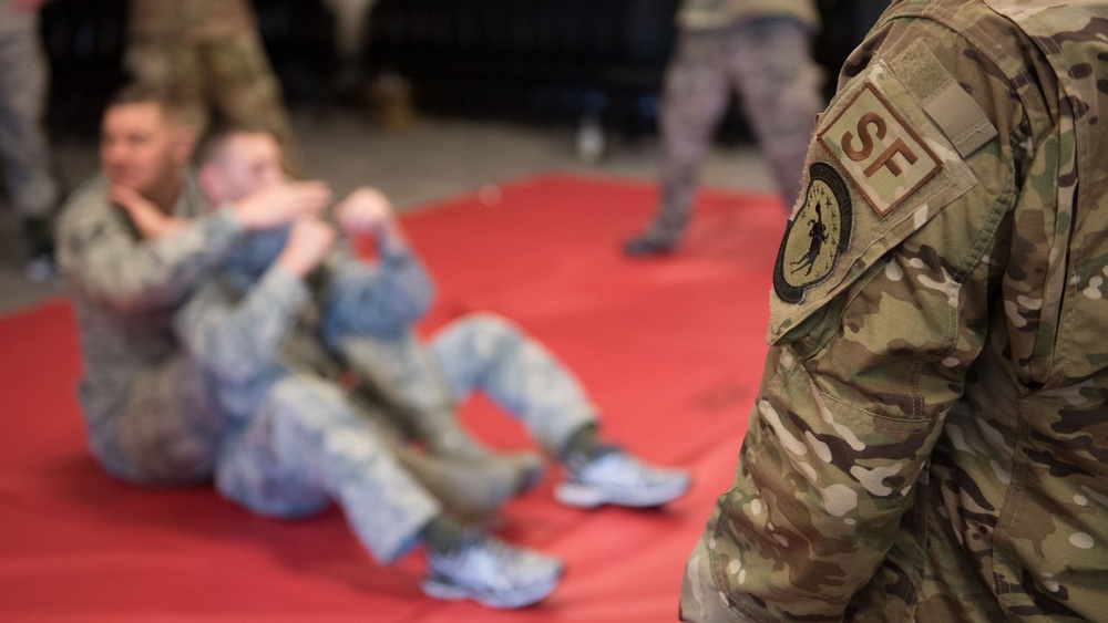 102nd SFS Airmen participate in Combatives Training