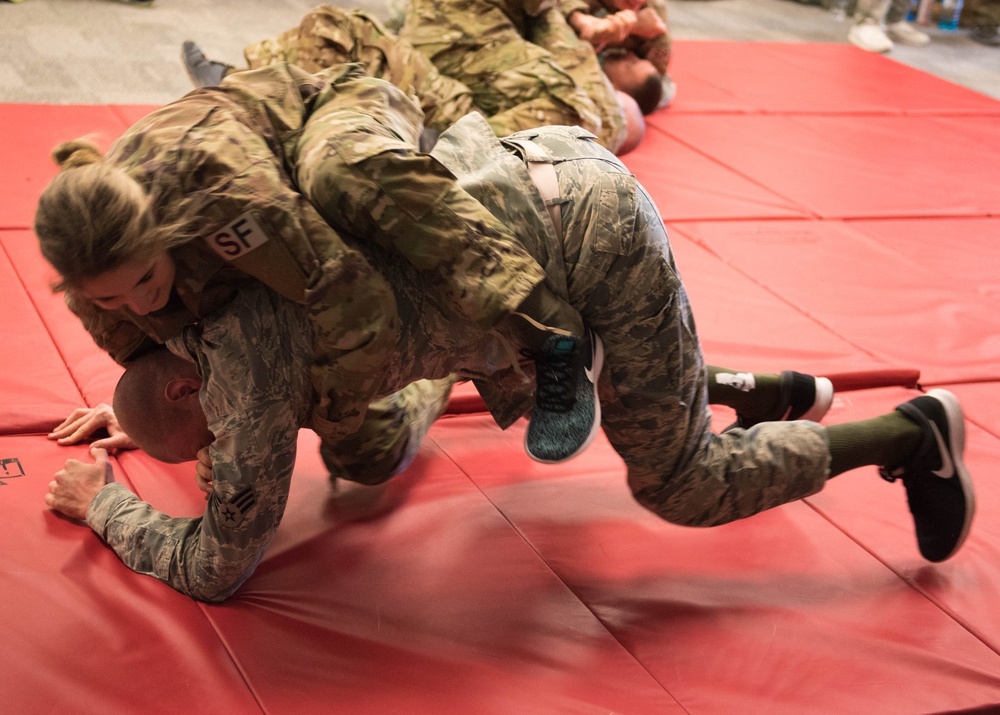 102nd SFS Airmen participate in Combatives Training