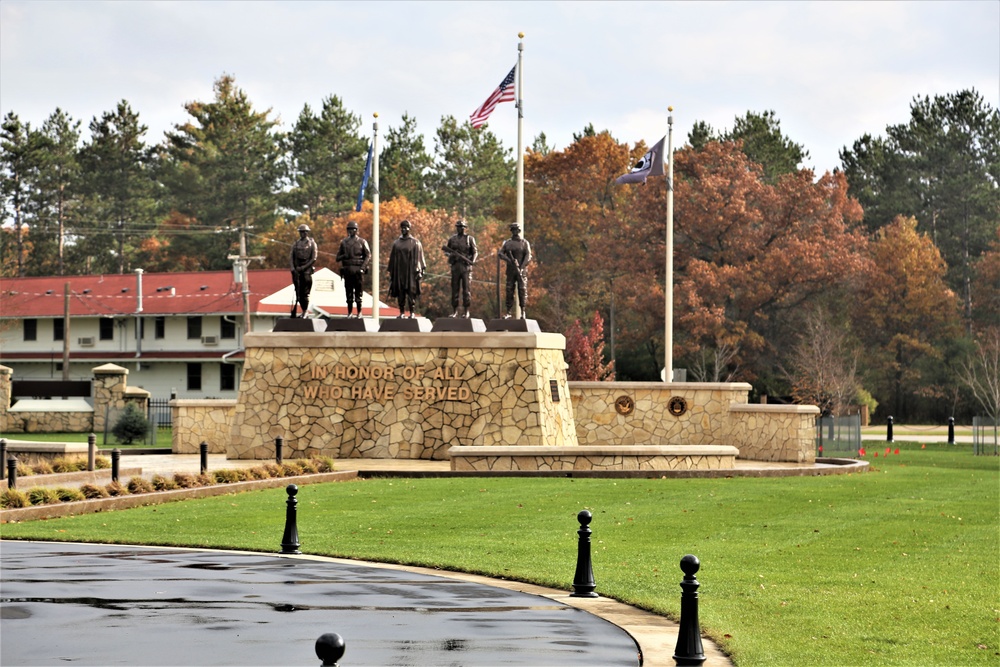 2018 Fall Colors at Fort McCoy's Veteran's Memorial Plaza