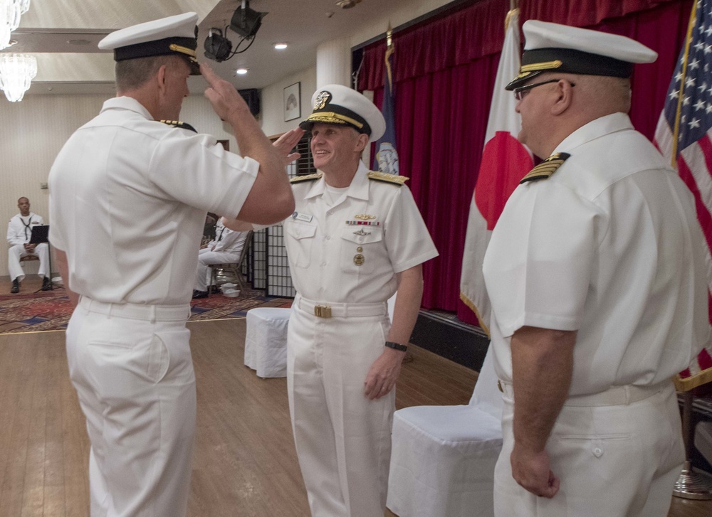 Commander, Naval Surface Group Western Pacific Holds Change of Command