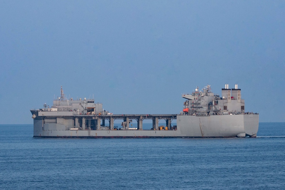 U.S. Navy ships transit Strait of Hormuz