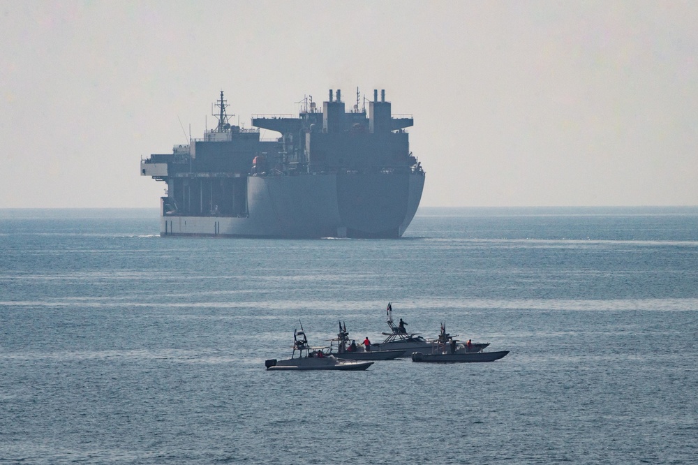 U.S. Navy ships transit Strait of Hormuz