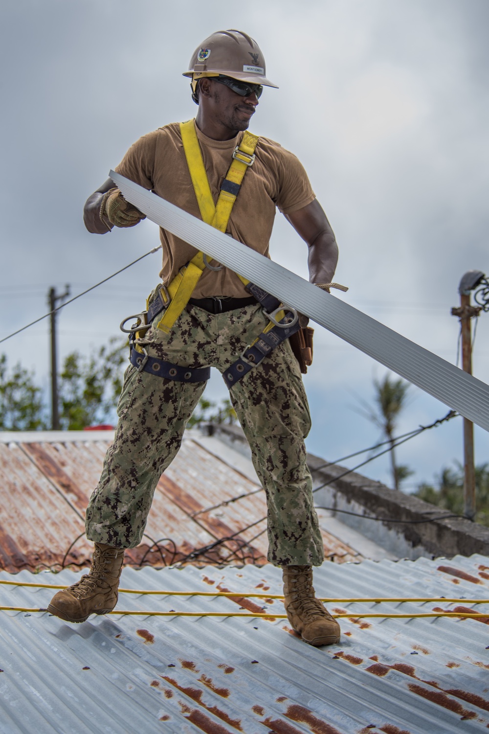 NMCB 1 Conducts Disaster Relief Operations Rota, Northern Mariana Islands.