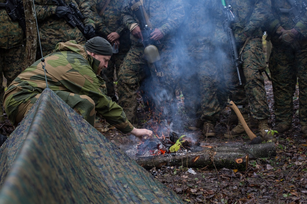 CLB-2 Marines Learn Cold Weather Survival Skills