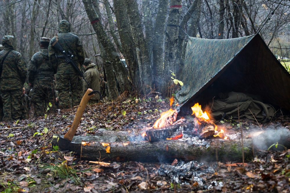 CLB-2 Marines Learn Cold Weather Survival Skills