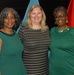 Defense Logistics Agency Troop Support employees Debra Tillman, Mary Newell and Bernice Eaddy-Brown (left to right) pose after an Oct. 25 retirement ceremony in Philadelphia honoring their 110 years of cumulative service to the agency.