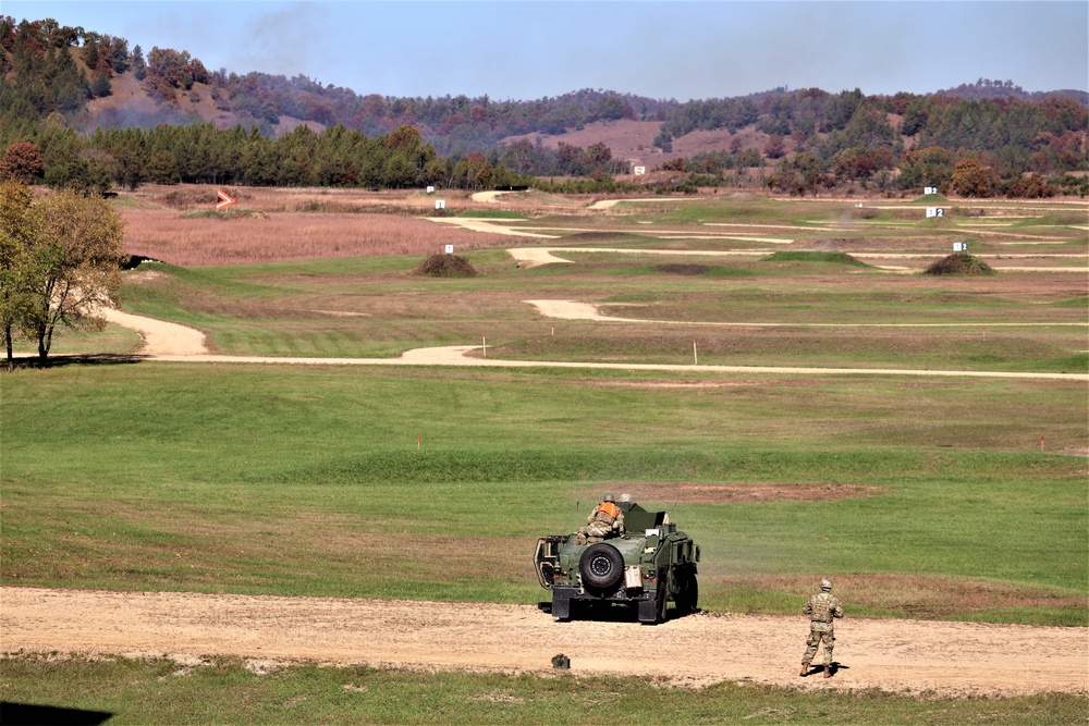 Soldiers complete range training with M2 at Fort McCoy