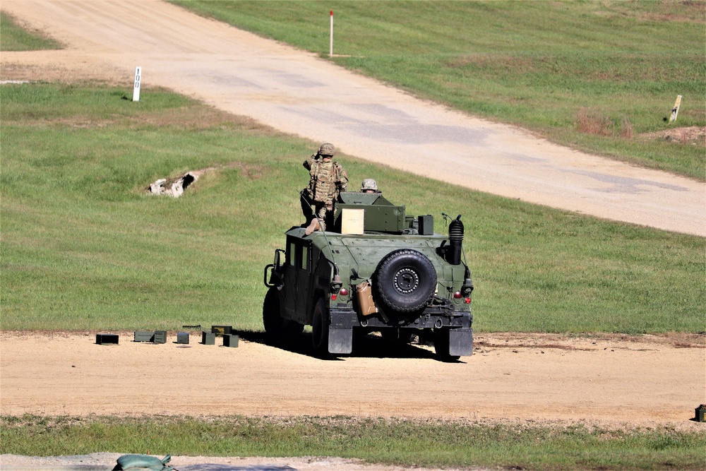 Soldiers complete range training with M2 at Fort McCoy