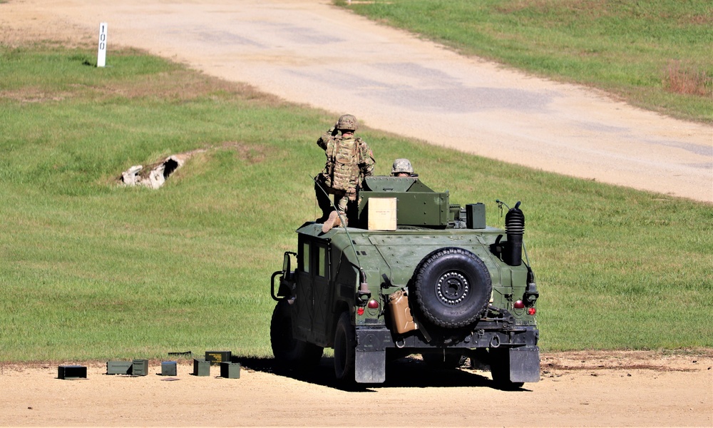 Soldiers complete range training with M2 at Fort McCoy