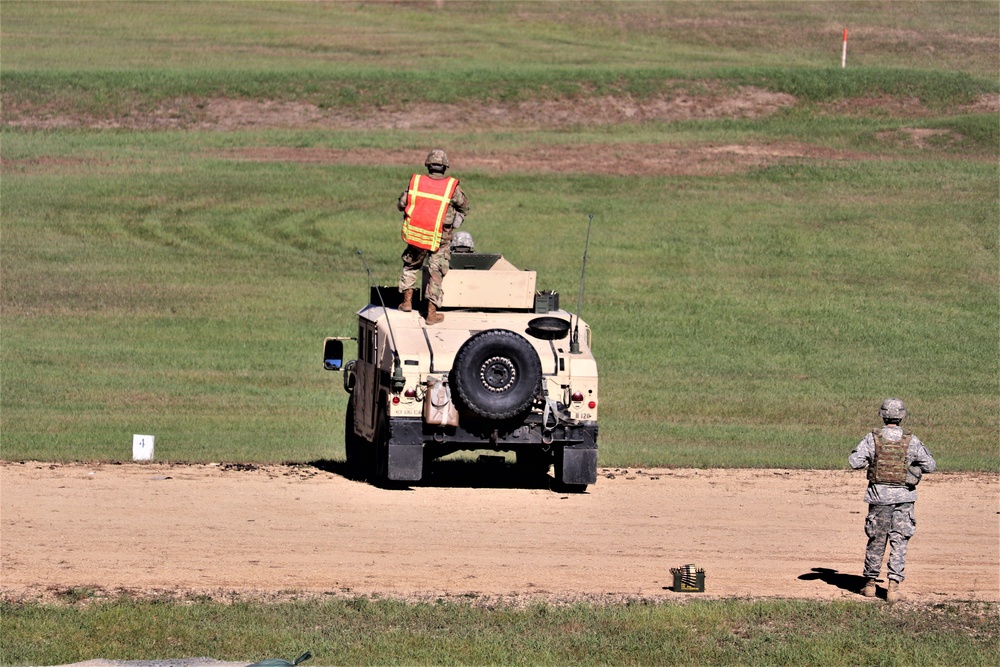 Soldiers complete range training with M2 at Fort McCoy