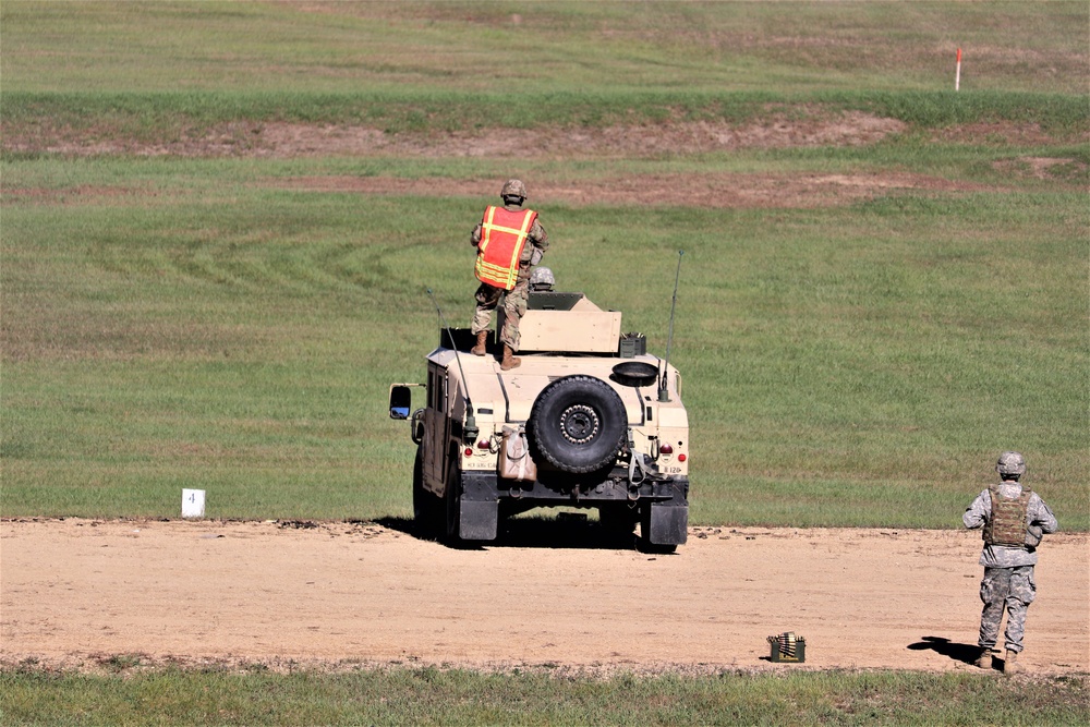 Soldiers complete range training with M2 at Fort McCoy