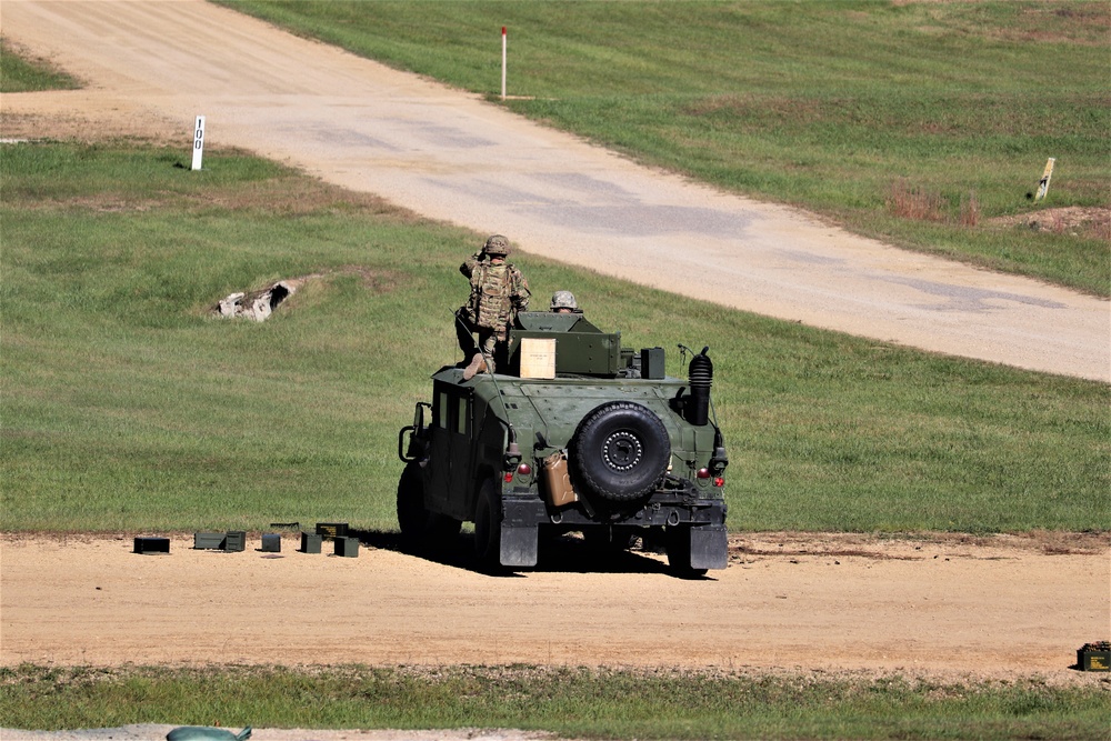 Soldiers complete range training with M2 at Fort McCoy