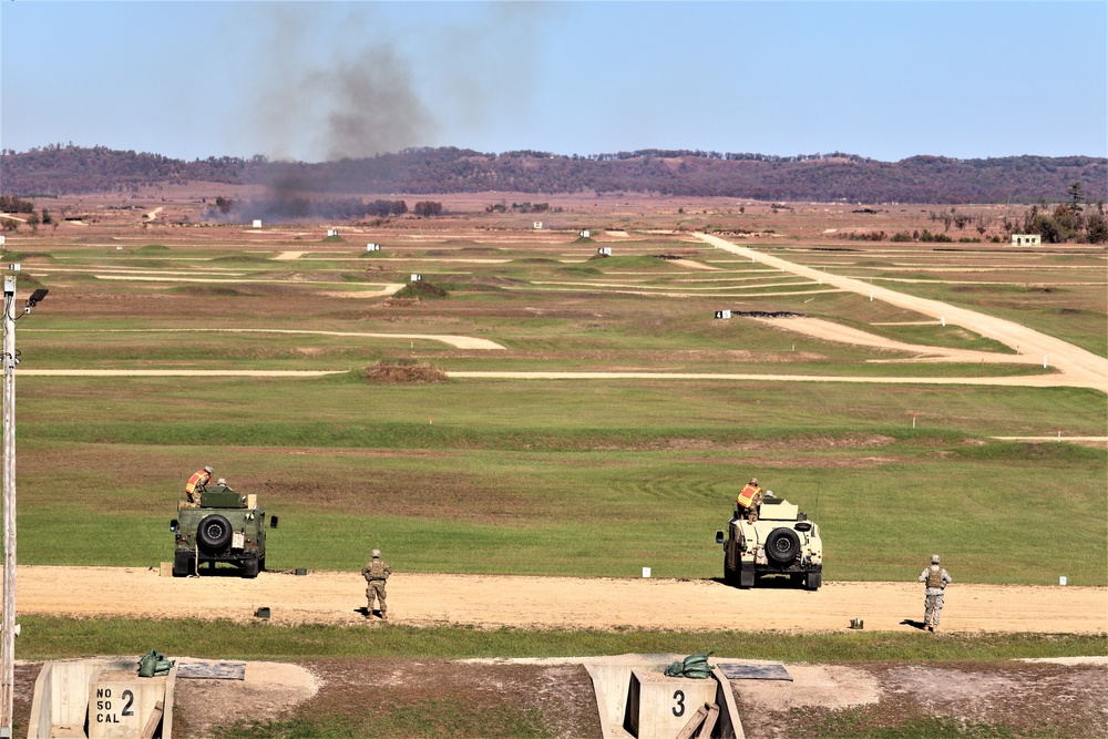 Soldiers complete range training with M2 at Fort McCoy