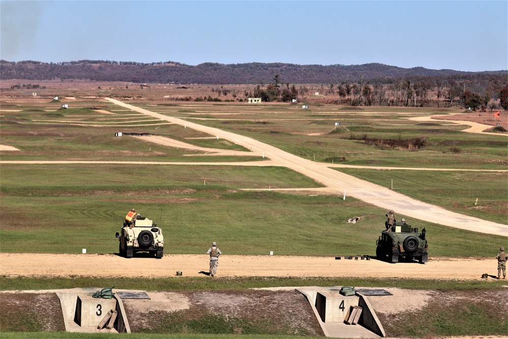 Soldiers complete range training with M2 at Fort McCoy