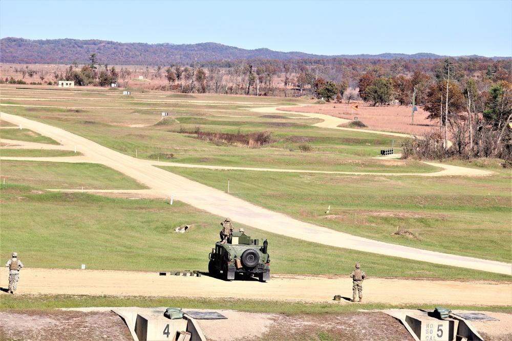 Soldiers complete range training with M2 at Fort McCoy