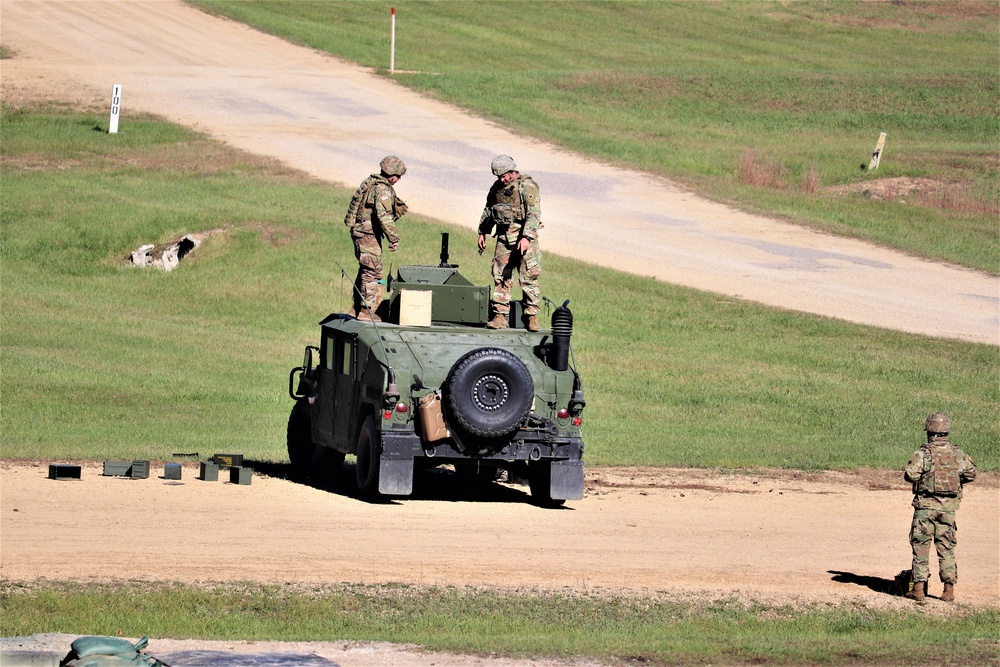 Soldiers complete range training with M2 at Fort McCoy