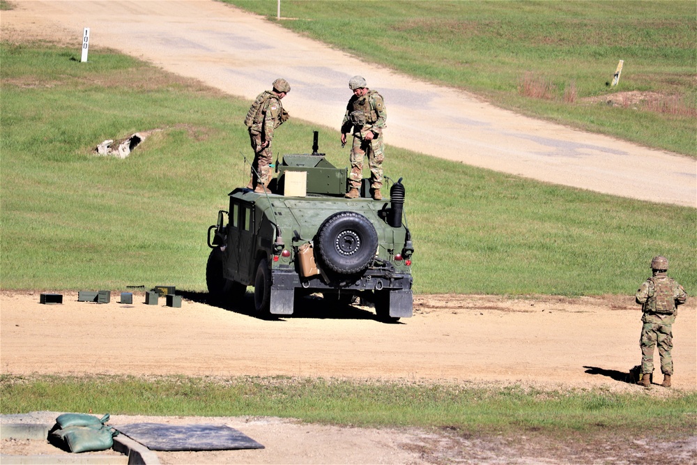 Soldiers complete range training with M2 at Fort McCoy