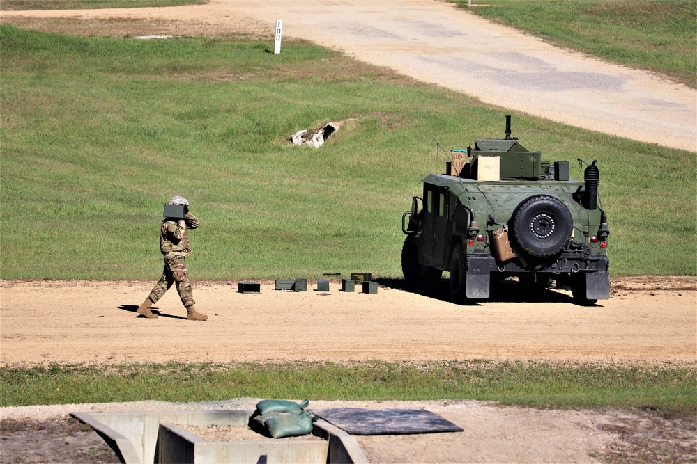 Soldiers complete range training with M2 at Fort McCoy