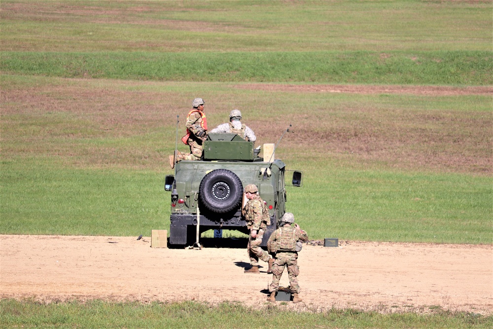 Soldiers complete range training with M2 at Fort McCoy