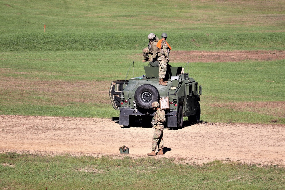 Soldiers complete range training with M2 at Fort McCoy