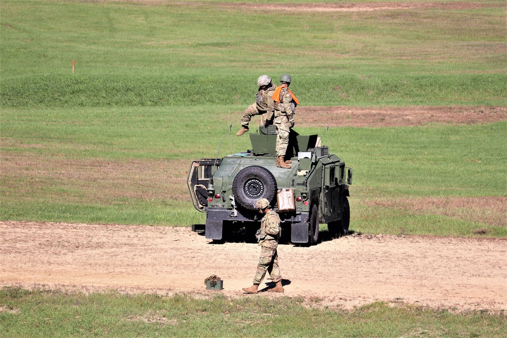 Soldiers complete range training with M2 at Fort McCoy