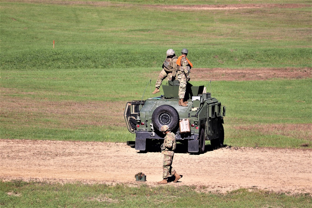 Soldiers complete range training with M2 at Fort McCoy