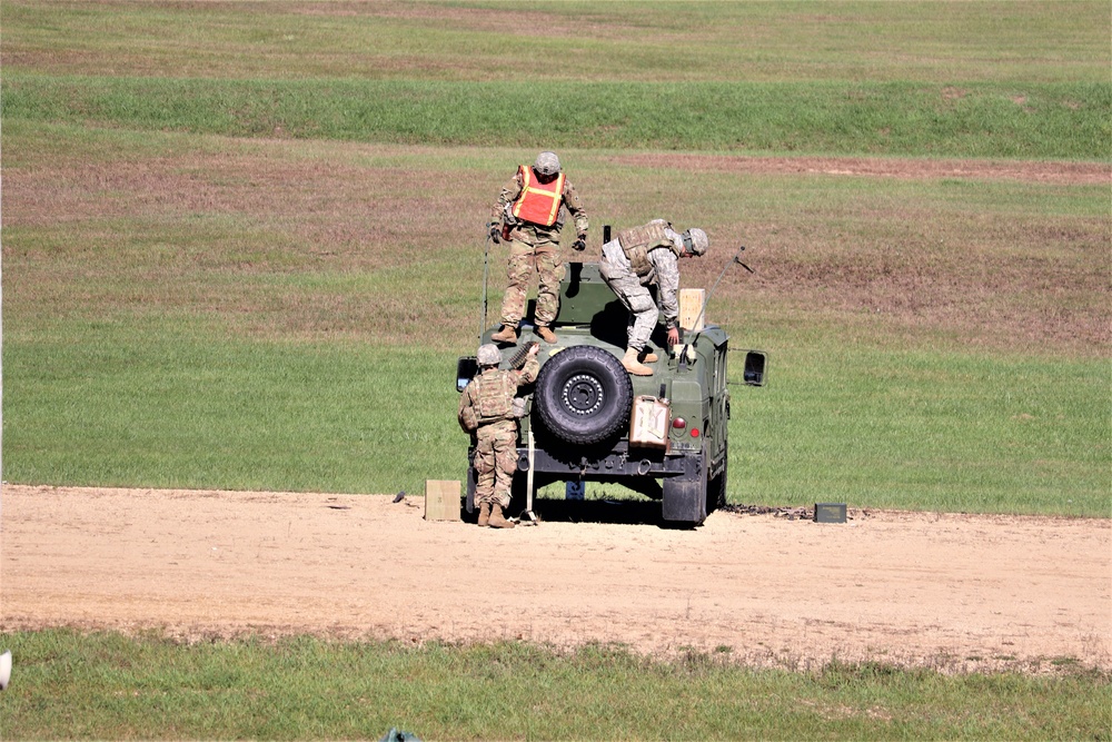 Soldiers complete range training with M2 at Fort McCoy