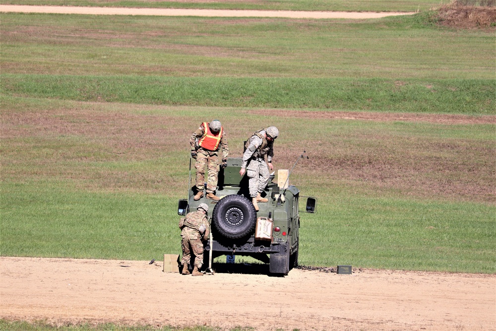 Soldiers complete range training with M2 at Fort McCoy