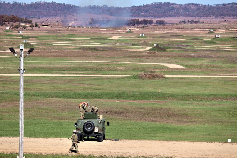 Soldiers complete range training with M2 at Fort McCoy