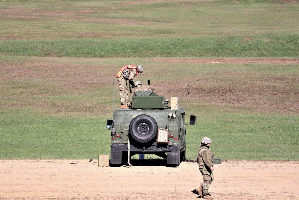 Soldiers complete range training with M2 at Fort McCoy