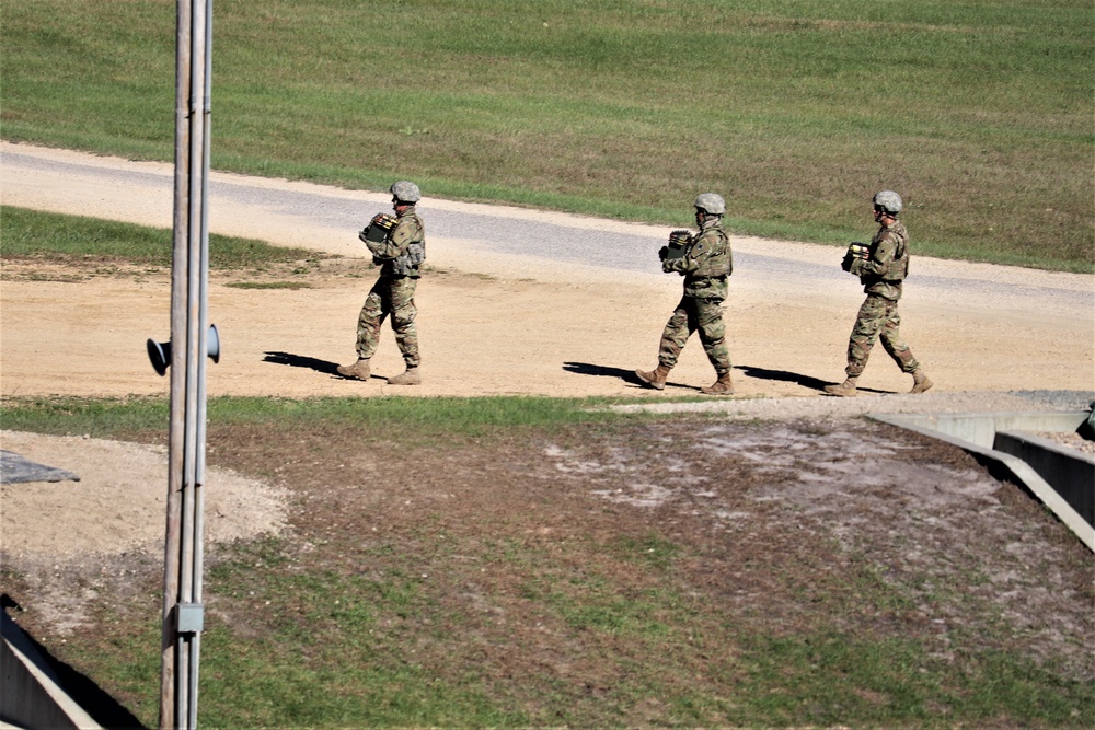 Soldiers complete range training with M2 at Fort McCoy