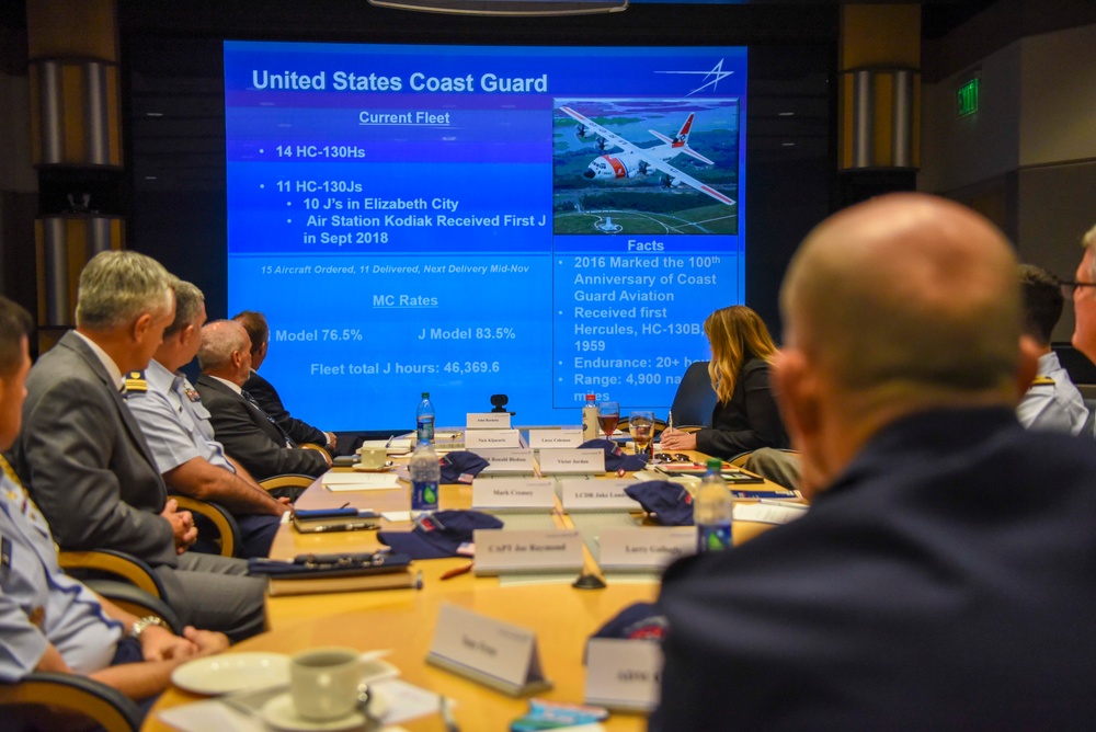 Vice Commandant Charles Ray visits Lockheed Martin facility