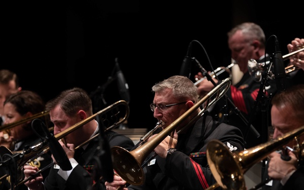 The U.S. Navy Band Commodores perform in Louisburg