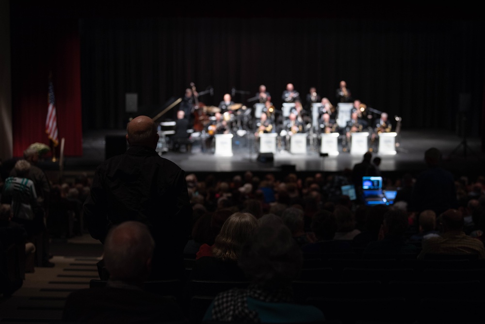 The U.S. Navy Band Commodores perform in Louisburg