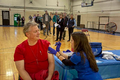 Flu clinics aimed at expanding the advantage by keeping workforce healthy